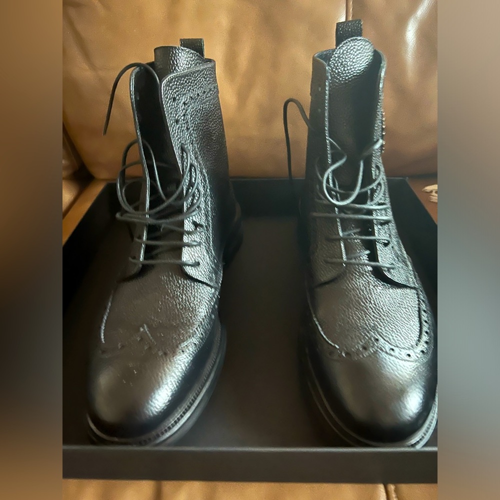 Roberto Cavalli Men’s Ankle Boots, Grain Leather, size 11 US, NWT